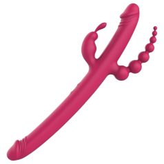   Dreamtoys Anywhere Pleasure Vibe - uzlādējams, 4 zaru vibrators (rozā)