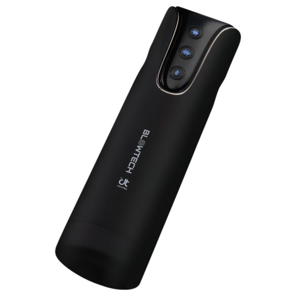 Dreamtoys Blowtech vīriešu masturbators ar vibrāciju, stingrs tvēriens, melns