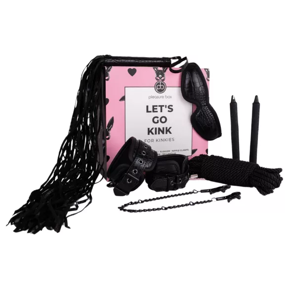 Pleasure Box Let's Go Kink - BDSM sasiešanas komplekts 6 daļas