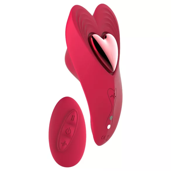 Dreamtoys Amour - valkājams biksīšu vibrators komplekts (sarkans)