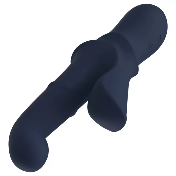Goddess Iris - pērļots klitora rokas vibrators (zils)
