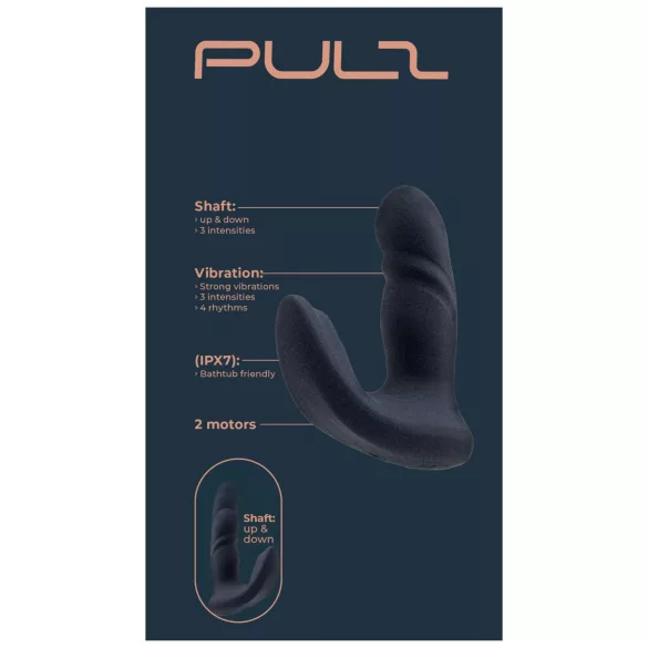 Dreamtoys Pulz - stumjošs anālais vibrators ar tālvadības pulti (zils)