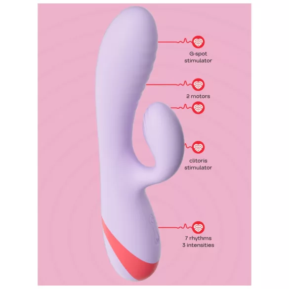 Dreamtoys Love Signal - klitora vibrators ar rokturi (violets)