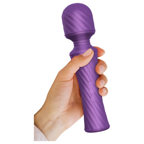 Dreamtoys vibrējošais masieris ar stimulāciju, violets