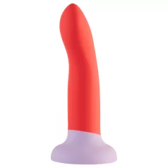   Dreamtoys Love Signal - divkrāsu silikona dildo, vidējs (sarkans)