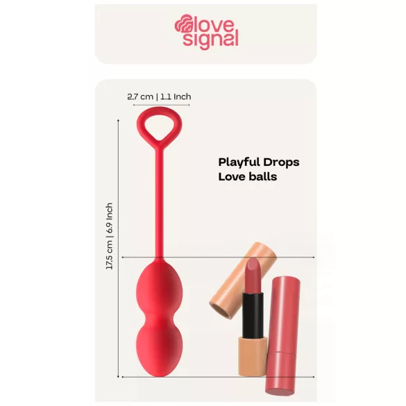 Dreamtoys geišas bumbiņas duo sarkanas