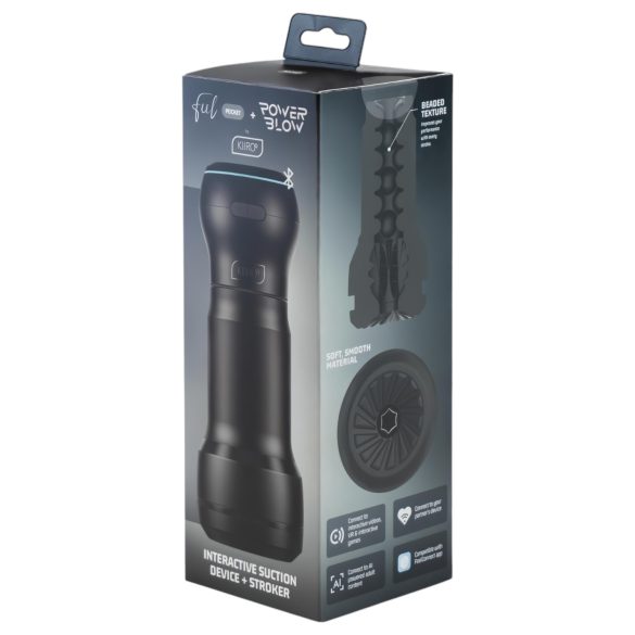 Kiiroo PowerBlow + Feel Pocket kabatas masturbators (melns)