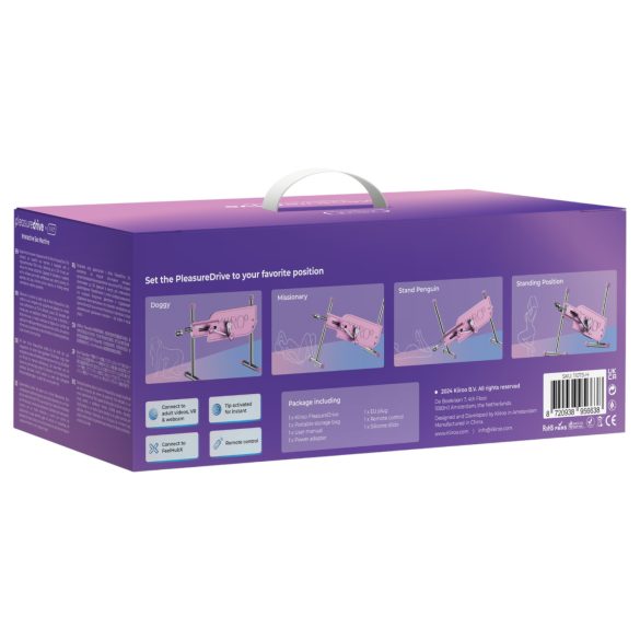 Kiiroo Pleasure Drive - seksa mašīna ar tīkla savienojumu rozā