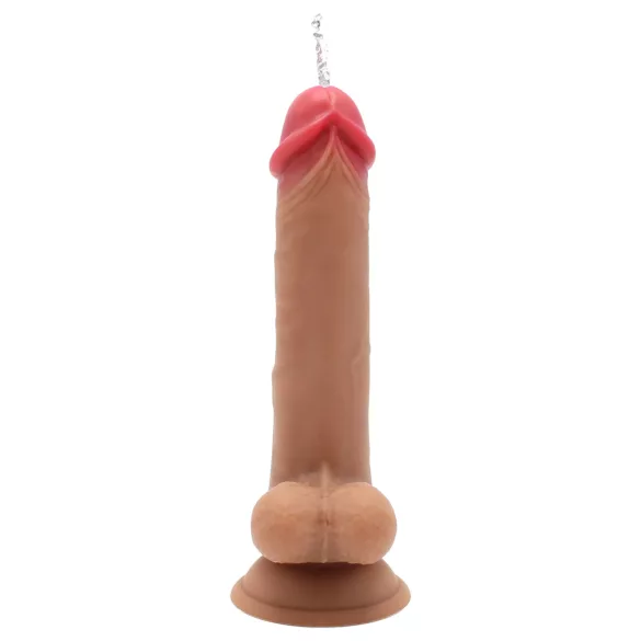 Kiotos Cox Power - vibrējošs šaujošs dildo ar tālvadības pulti (dabīgs)