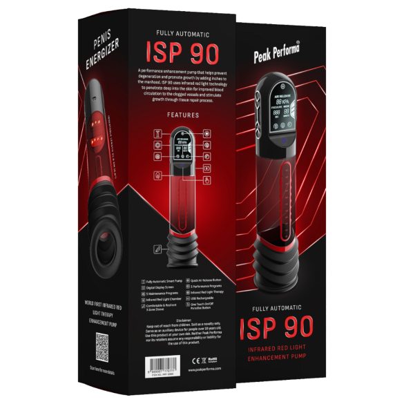 Peak Performa - vīriešu automātiskā vakuuma pumpa caurspīdīga