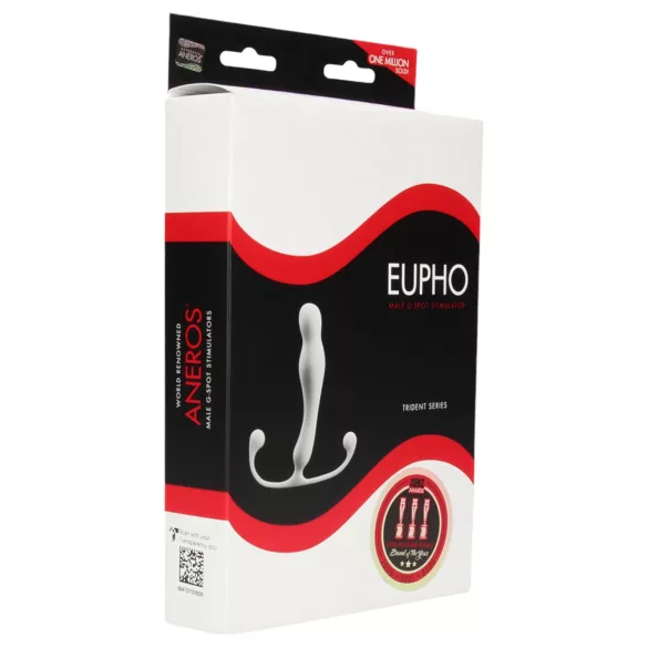 Aneros Eupho Trident - prostatas masāžas dildos balts