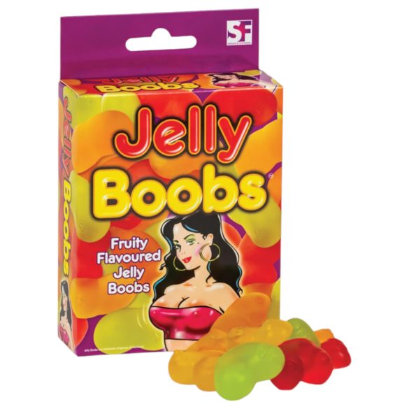 Jelly Boobs - krūšu formas gumijas konfektes augļu garša 120g