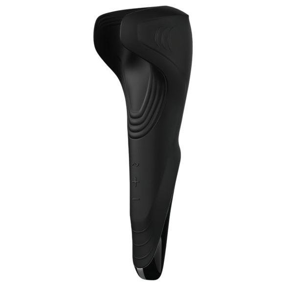 Satisfyer Vīriešu Nūja - Uzlādējams, Ūdensizturīgs Dzimumlocekļa Vibrators (Melns)