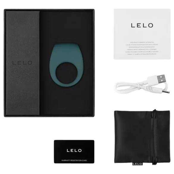 LELO Tor 2 - akumulatora vibrējošs erekcijas gredzens zaļš