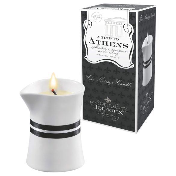 Petits Joujoux Atēnas - masāžas svece ar muskusa aromātu (120 ml)