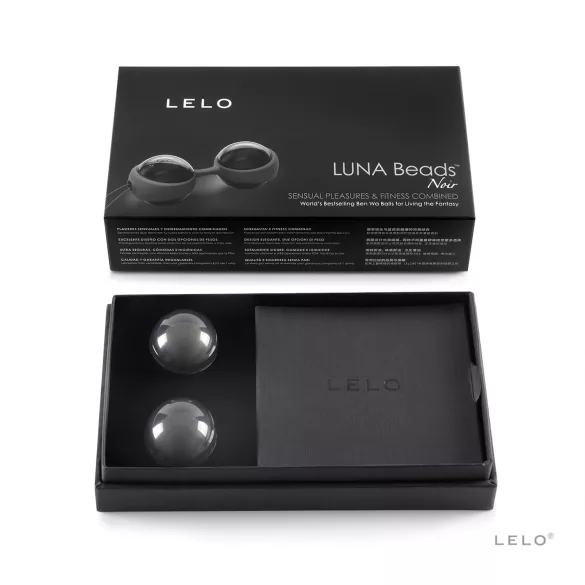 LELO Luna Noir geišas lodītes maināms dizains