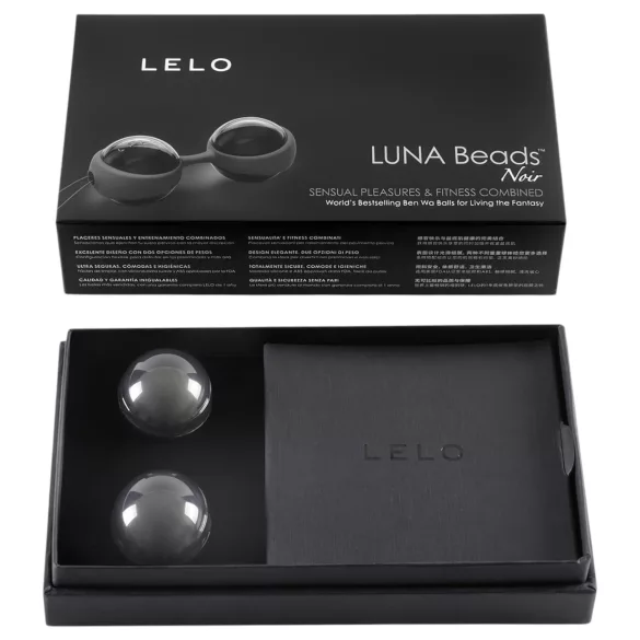 LELO Luna Noir geišas lodītes maināms dizains