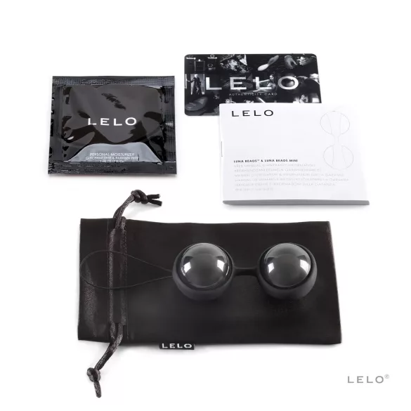 LELO Luna Noir geišas lodītes maināms dizains