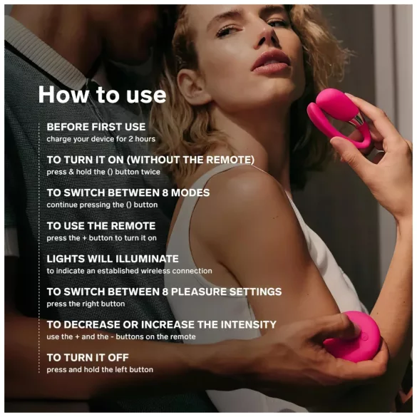 LELO Tiani 3 - pāru vibrators silikona rozā