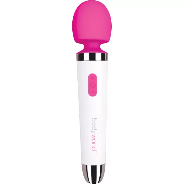 Bodywand masāžas vibrators ūdensizturīgs balts-rozā