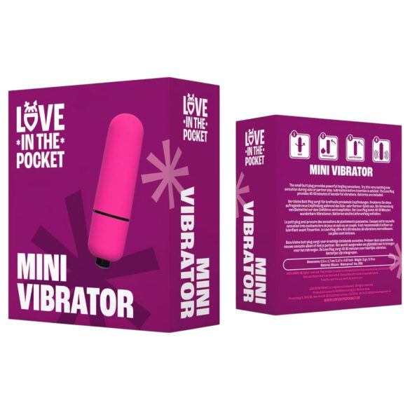 Love Bullet - ūdensizturīgs mini vibrators rozā
