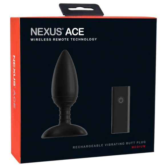 Nexus Ace - anālais vibrators ar tālvadību, uzlādējams, vidējs