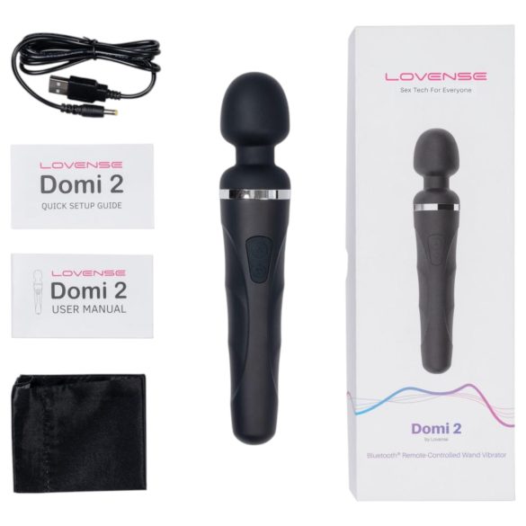 LOVENSE Domi 2 - viedais masāžas vibrators (melns)