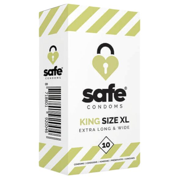 SAFE King Size XL - īpaši lieli prezervatīvi (10 gab.)