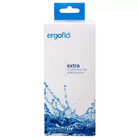 Perfect Fit Ergoflo Extra - anālais un intīmais dušas uzgalis melns