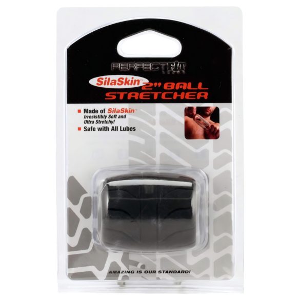 SilaSkin sēklinieku gredzens un stiepējs (melns)