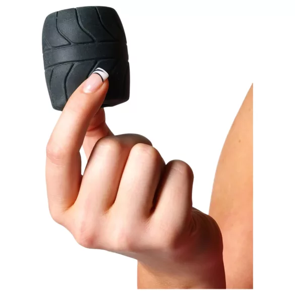 Perfect Fit - SilaSkin sēklinieku gredzens un stiepējs (melns)
