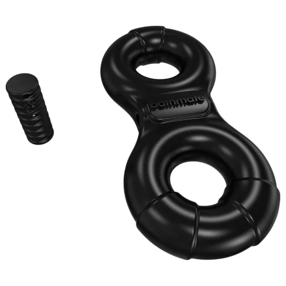 Bathmate Vibe Ring Eight - uzlādējams vibrējošs dzimumlocekļa gredzens (melns)
