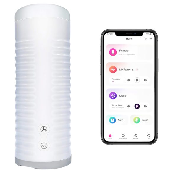 LOVENSE Max 2 - viedā masturbatora ierīce (balta)