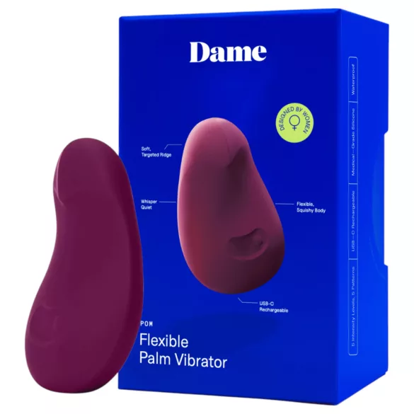 Dame Pom - uzlādējams klitora vibrators (violets)