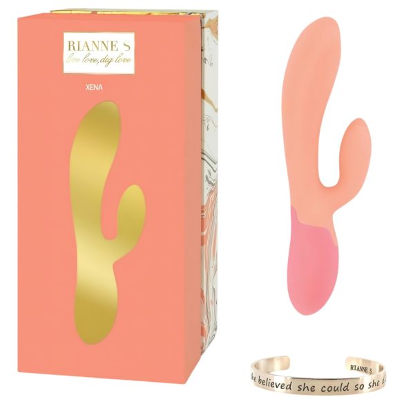 Rianne Essential Xena - uzlādējams, sildošs vibrators (persiku-korallis)