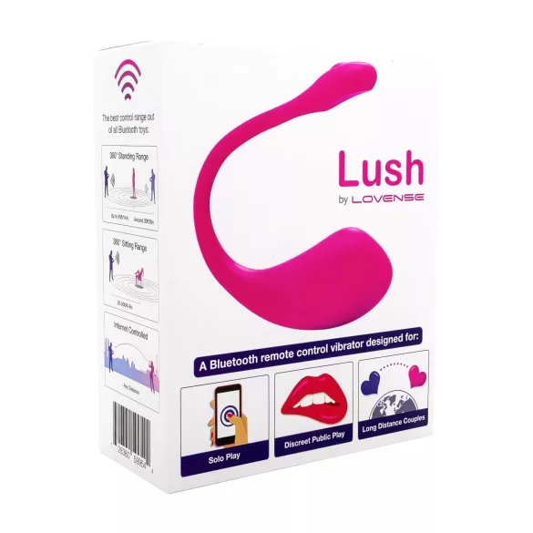 Lovense Lush 2 - valkājama ar lietotni vadāma vibrējoša ola (rozā)