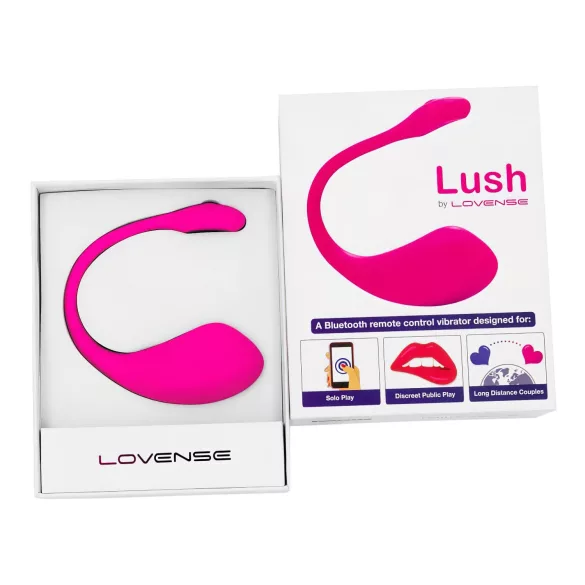 Lovense Lush 2 - valkājama ar lietotni vadāma vibrējoša ola (rozā)