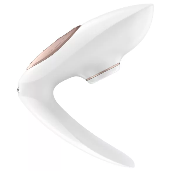 Satisfyer Pro 4 Couples - pāru vibrators ar gaisa viļņiem uzlādējams balts