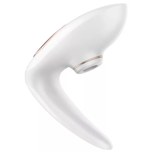 Satisfyer Pro 4 Couples - pāru vibrators ar gaisa viļņiem uzlādējams balts