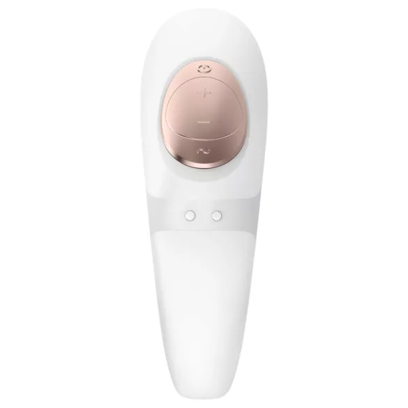Satisfyer Pro 4 Couples - pāru vibrators ar gaisa viļņiem uzlādējams balts