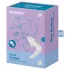 Satisfyer Pro 4 Couples - pāru vibrators ar gaisa viļņiem uzlādējams balts