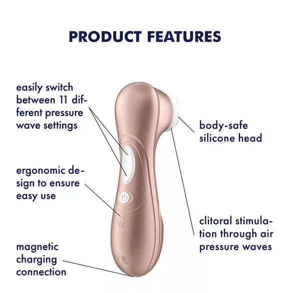 Satisfyer Pro 2 Gen2 - klitors stimulators uzlādējams brūns