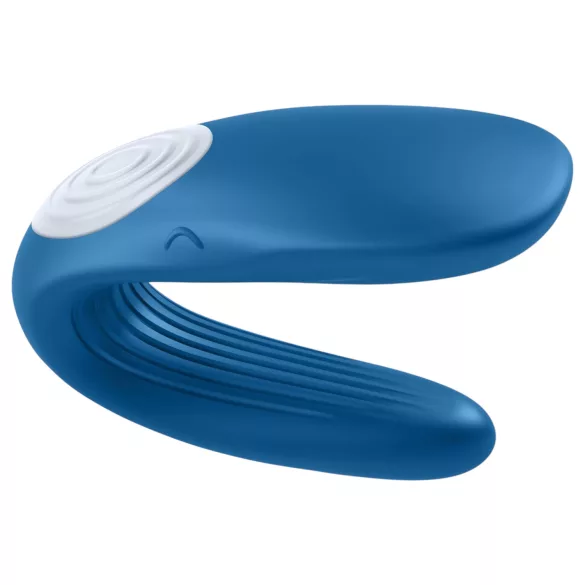 Satisfyer Double Whale - pāru vibrators ar 2 motoriem zils