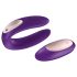 Satisfyer Double Plus Remote - bezvadu, uzlādējams pāru vibrators (violets)