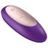 Satisfyer Double Plus Remote - bezvadu, uzlādējams pāru vibrators (violets)