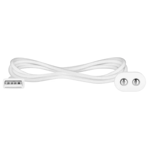 Satisfyer - magnētiskā USB uzlādes kabelis 2 gab baltā krāsā