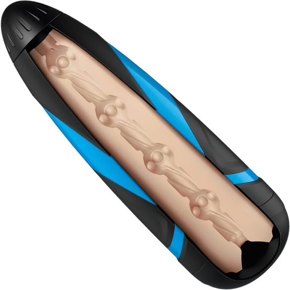 Satisfyer Men One - vīriešu masturbators ar sūkšanas funkciju zils-melns