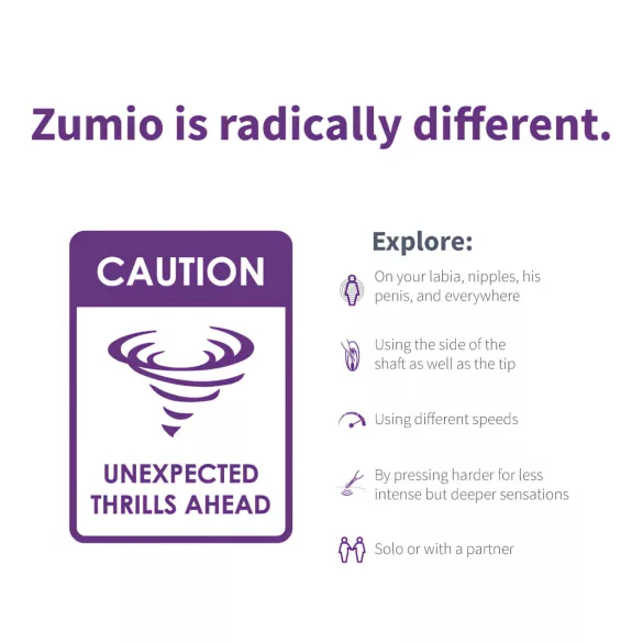 Zumio Soft - uzlādējams klitora vibrators violets