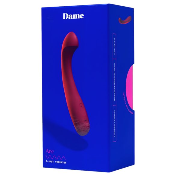 Dame Arc - uzlādējams G-punkta vibrators rozā