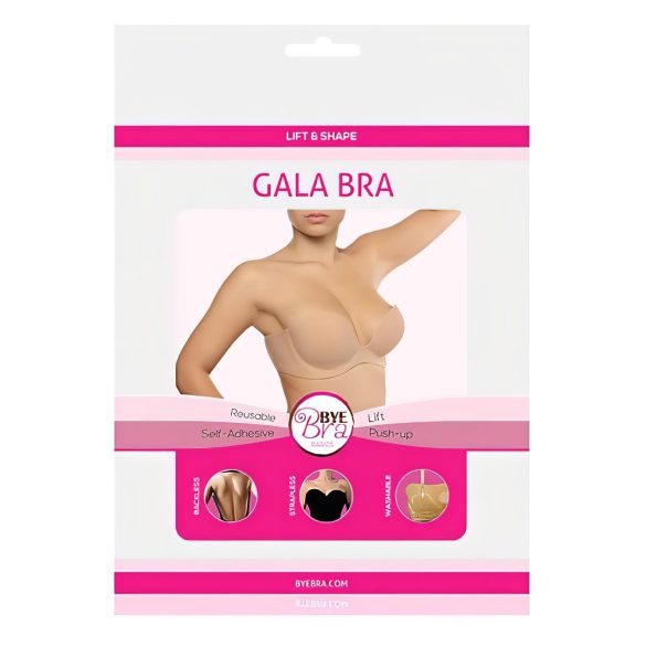 Bye Bra Gala C - neredzams push-up krūšturis (nude)